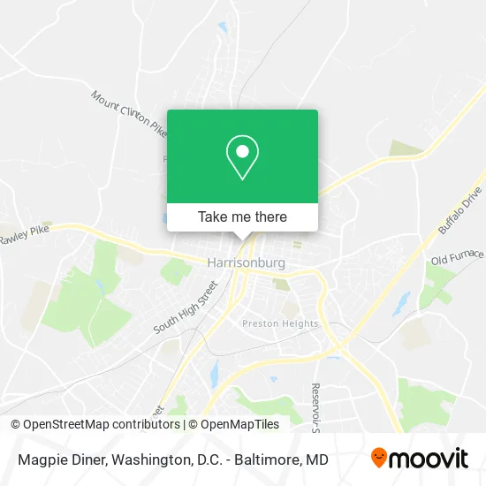 Magpie Diner map