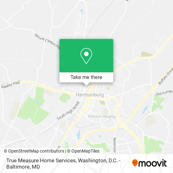 True Measure Home Services map