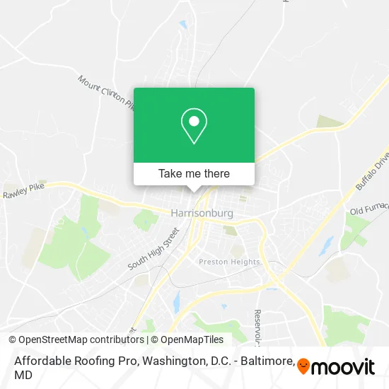 Affordable Roofing Pro map