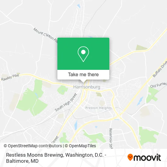 Restless Moons Brewing map