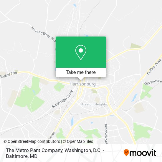 The Metro Pant Company map