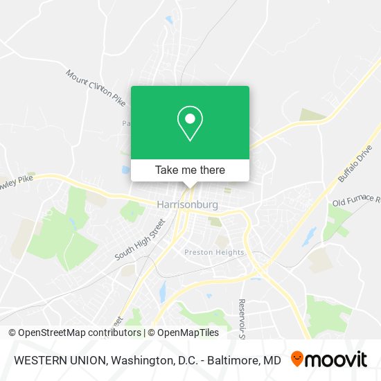 WESTERN UNION map