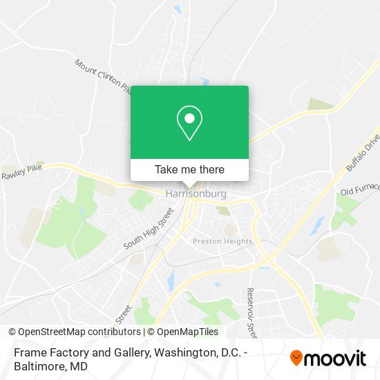 Mapa de Frame Factory and Gallery