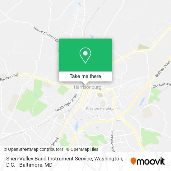 Mapa de Shen-Valley Band Instrument Service