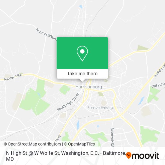 Mapa de N High St @ W Wolfe St