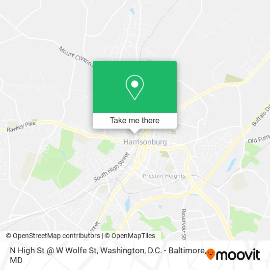 N High St @ W Wolfe St map