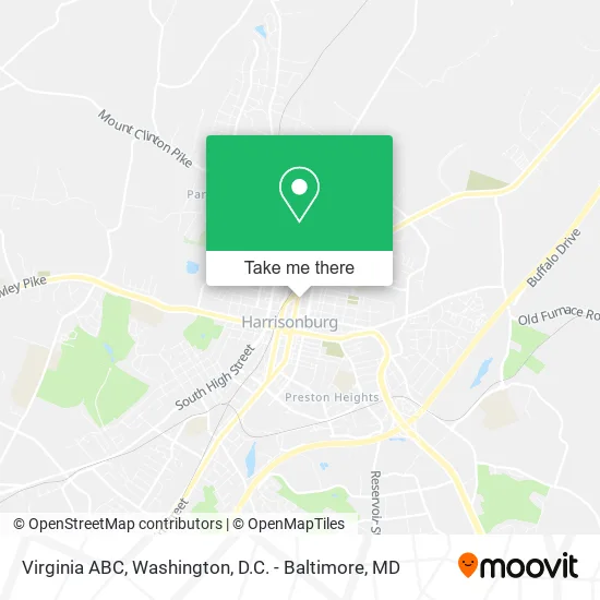 Virginia ABC map