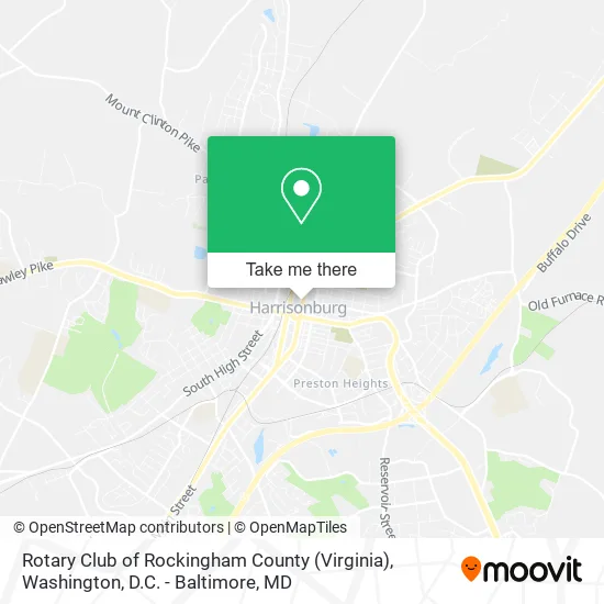 Rotary Club of Rockingham County (Virginia) map