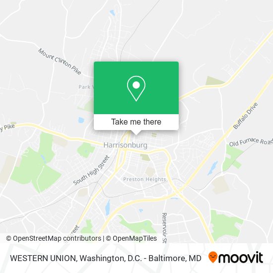 WESTERN UNION map