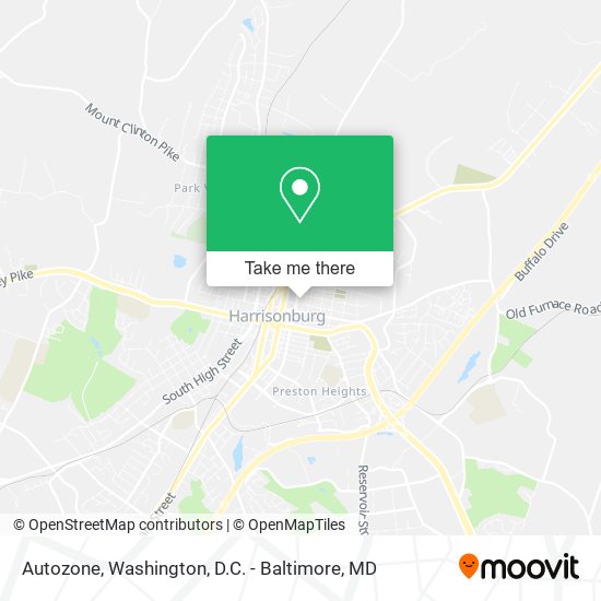 Mapa de Autozone