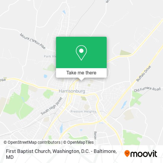 Mapa de First Baptist Church