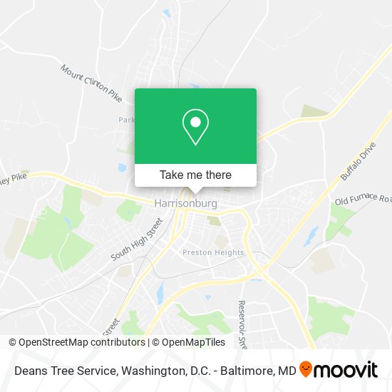 Deans Tree Service map