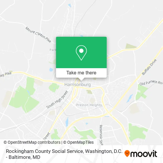 Rockingham County Social Service map
