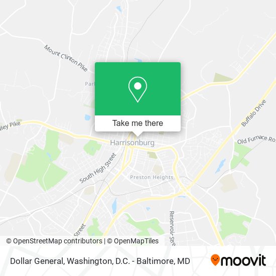 Mapa de Dollar General