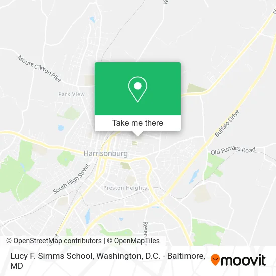 Lucy F. Simms School map
