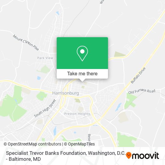 Specialist Trevor Banks Foundation map