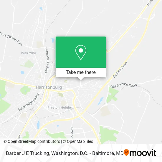 Barber J E Trucking map