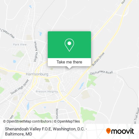 Shenandoah Valley F.O.E map