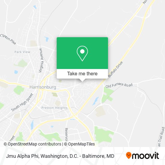 Mapa de Jmu Alpha Phi