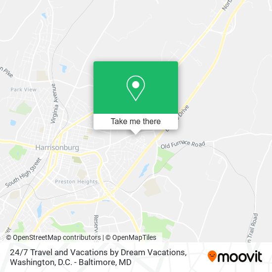 24 / 7 Travel and Vacations by Dream Vacations map