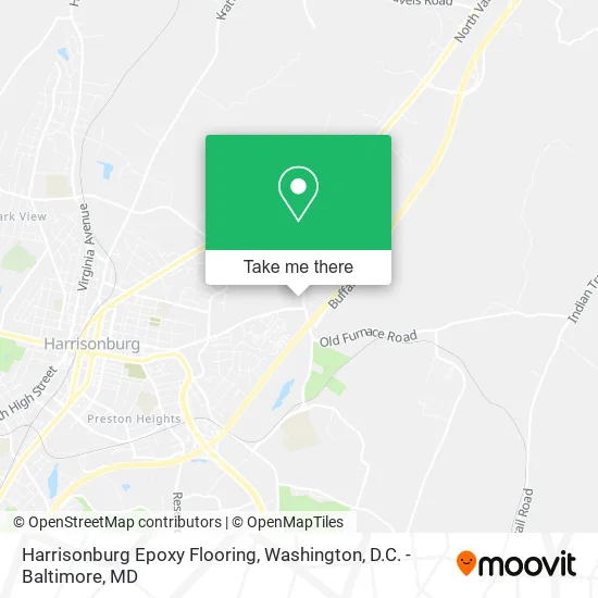 Harrisonburg Epoxy Flooring map