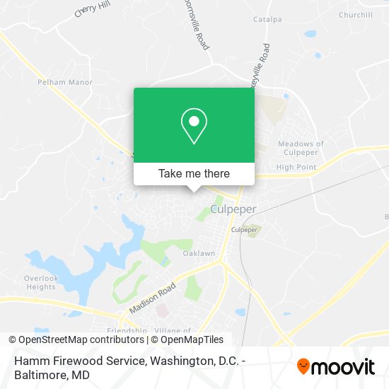 Hamm Firewood Service map