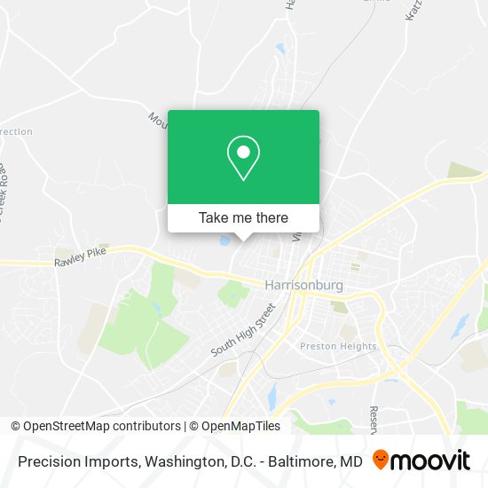 Precision Imports map