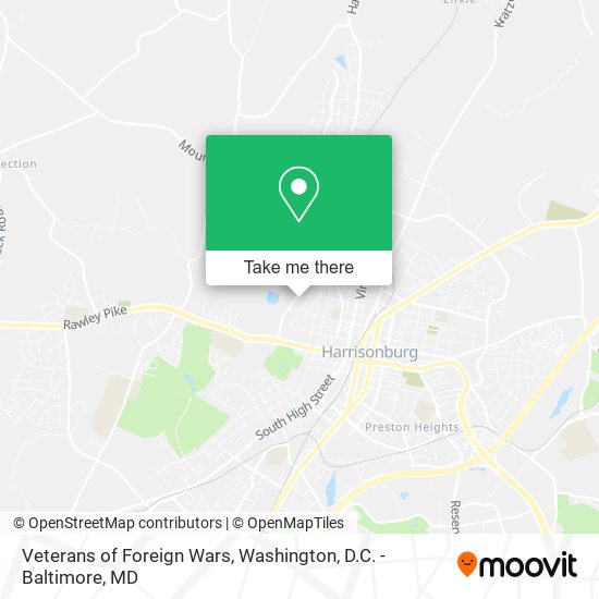 Veterans of Foreign Wars map