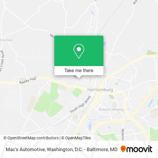 Mapa de Mac's Automotive