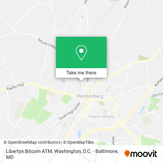 Mapa de Libertyx Bitcoin ATM
