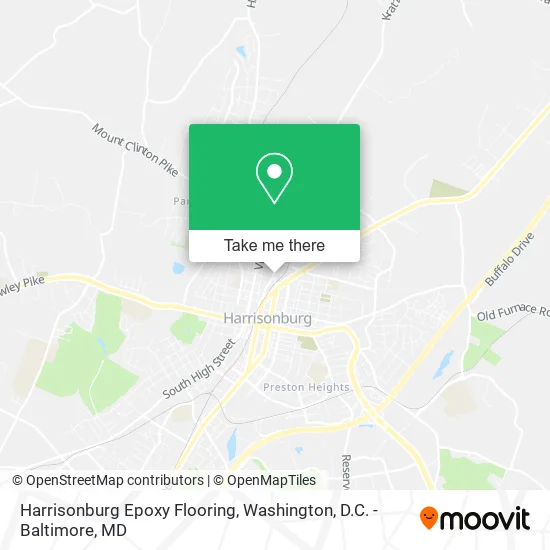 Harrisonburg Epoxy Flooring map