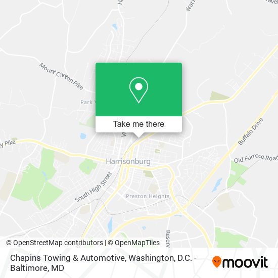 Chapins Towing & Automotive map
