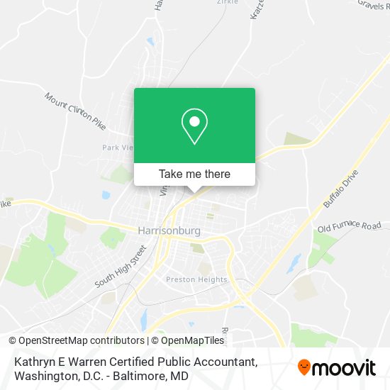 Kathryn E Warren Certified Public Accountant map