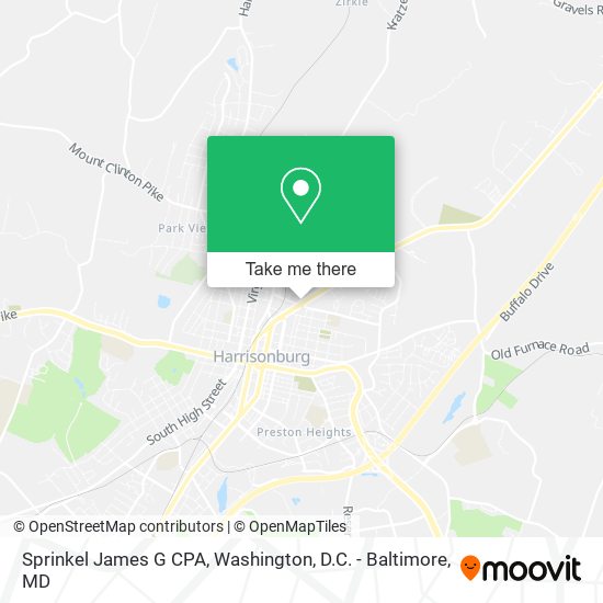 Mapa de Sprinkel James G CPA