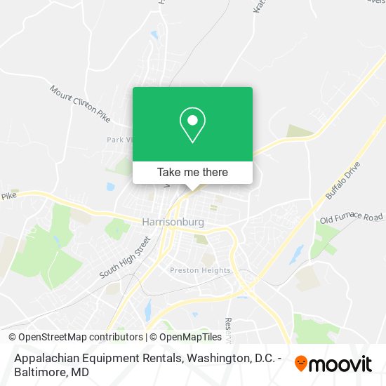 Mapa de Appalachian Equipment Rentals