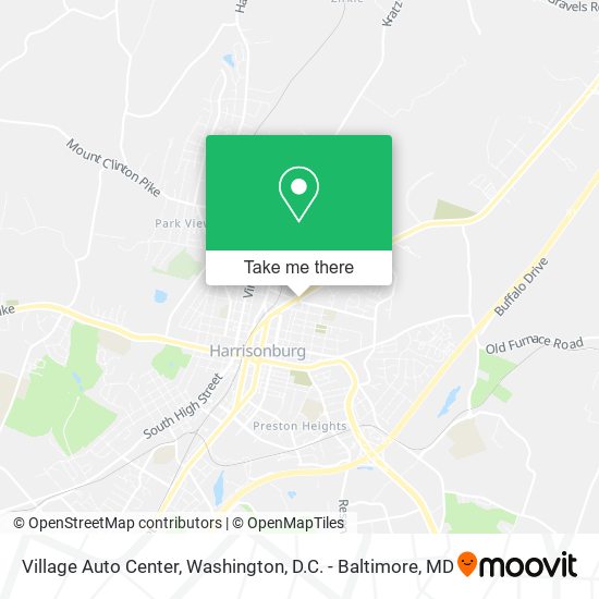 Village Auto Center map