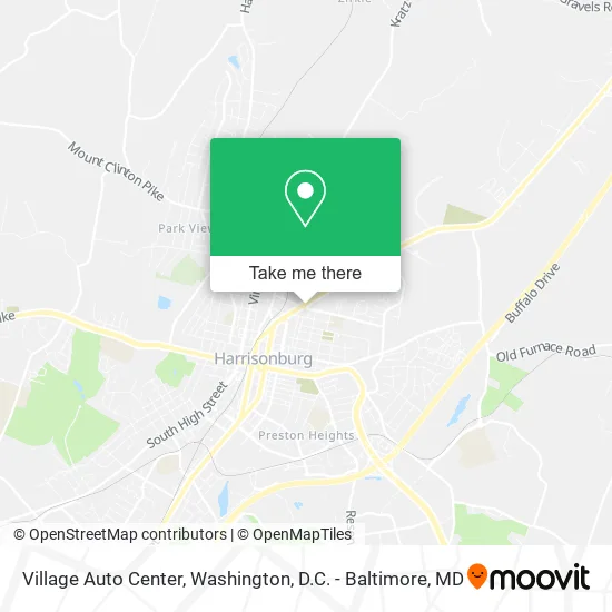 Village Auto Center map