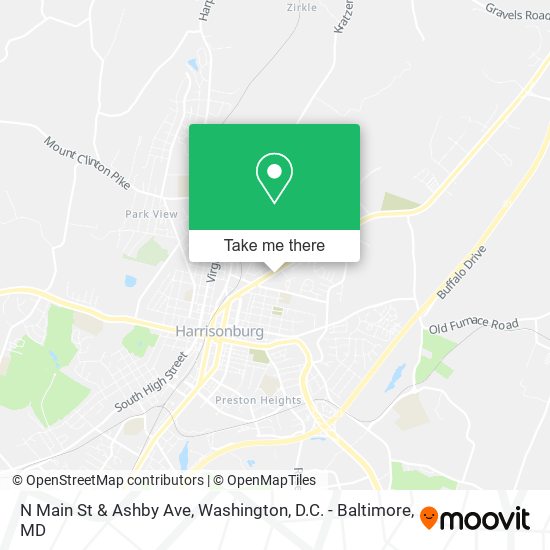 N Main St & Ashby Ave map