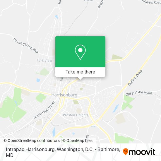 Mapa de Intrapac Harrisonburg