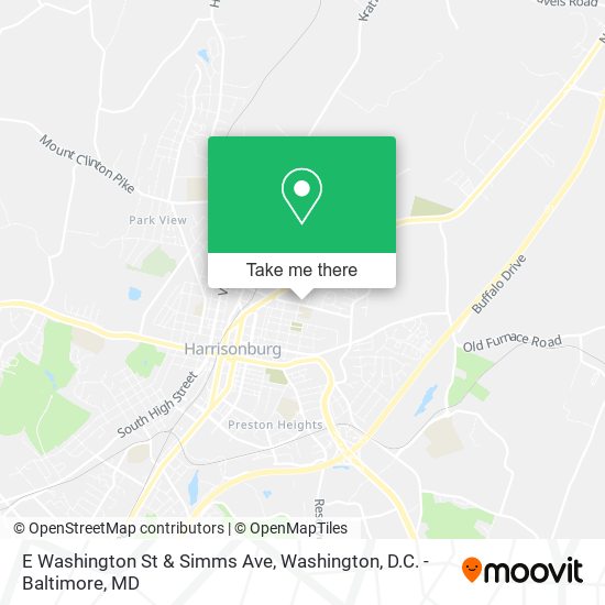 Mapa de E Washington St & Simms Ave