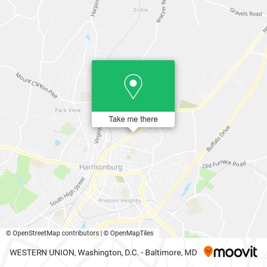 WESTERN UNION map