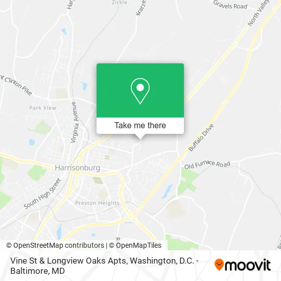 Mapa de Vine St & Longview Oaks Apts