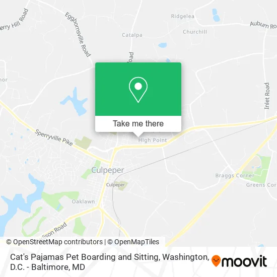 Cat's Pajamas Pet Boarding and Sitting map