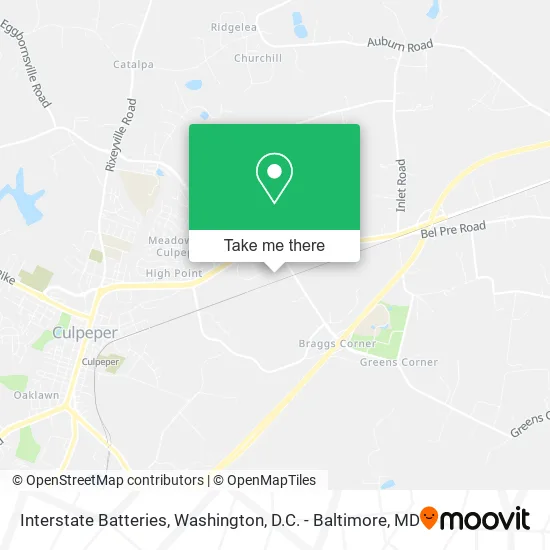 Interstate Batteries map