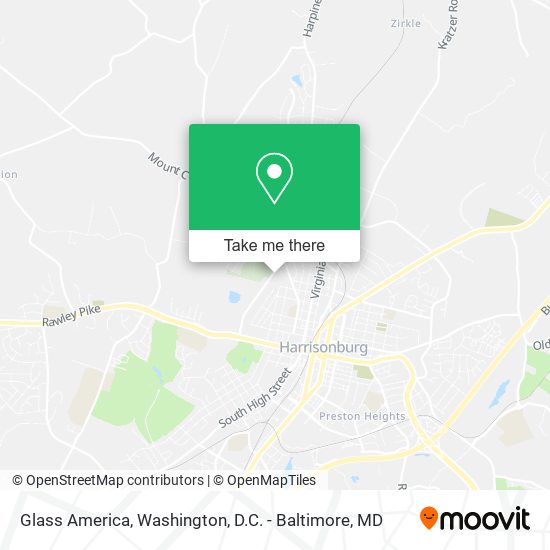 Glass America map