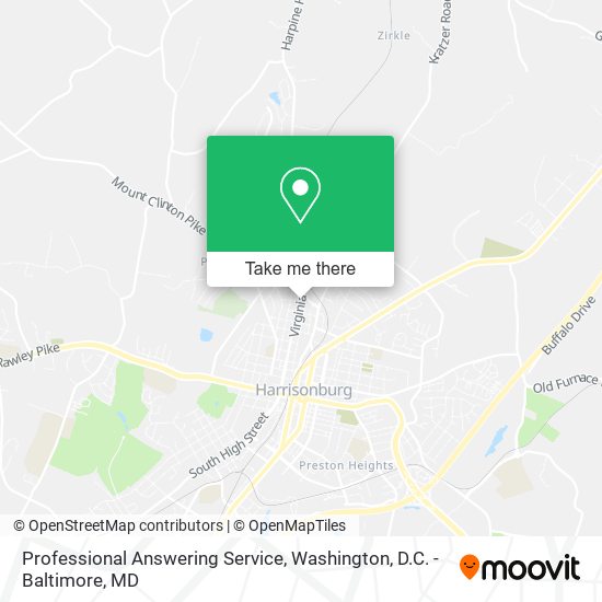Mapa de Professional Answering Service