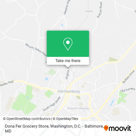 Dona Fer Grocery Store map