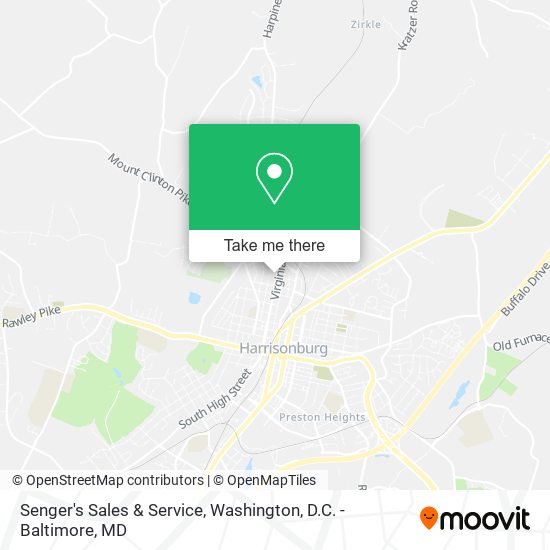 Senger's Sales & Service map