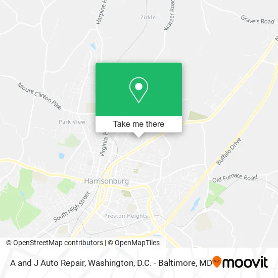 A and J Auto Repair map