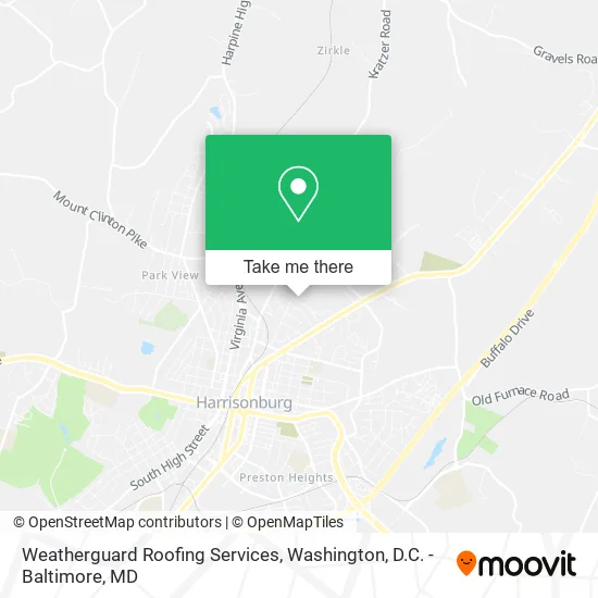 Weatherguard Roofing Services map